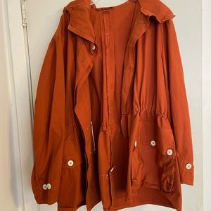 Burnt Orange Canvas Utility Jacket C50